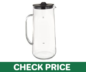 Hiware Glass Pitcher with Lid and Spout - 68 OZ- Amazon’s top seller